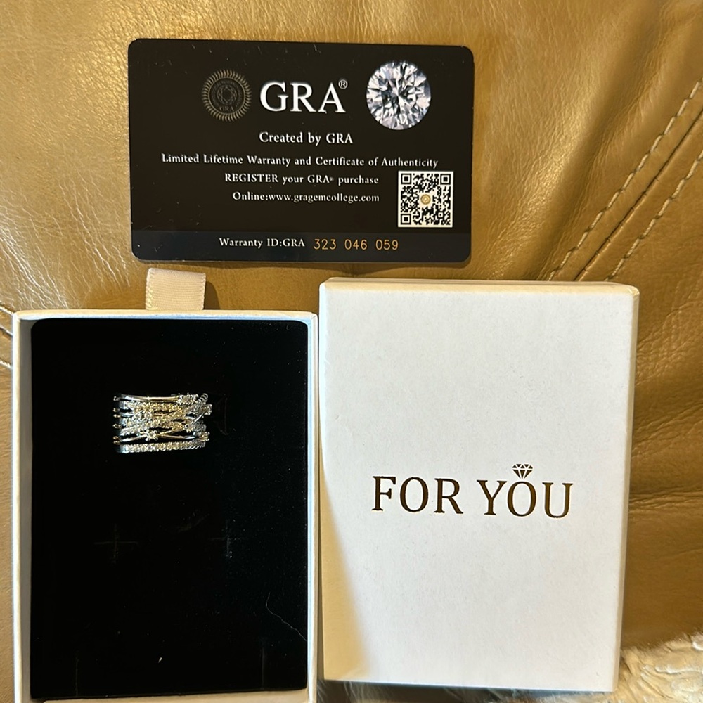 Moissanite Diamond Anniversary Band